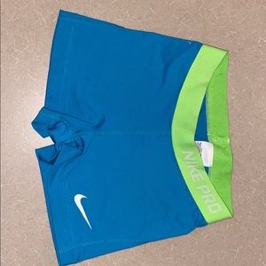 Blue Nike Pro Spandex